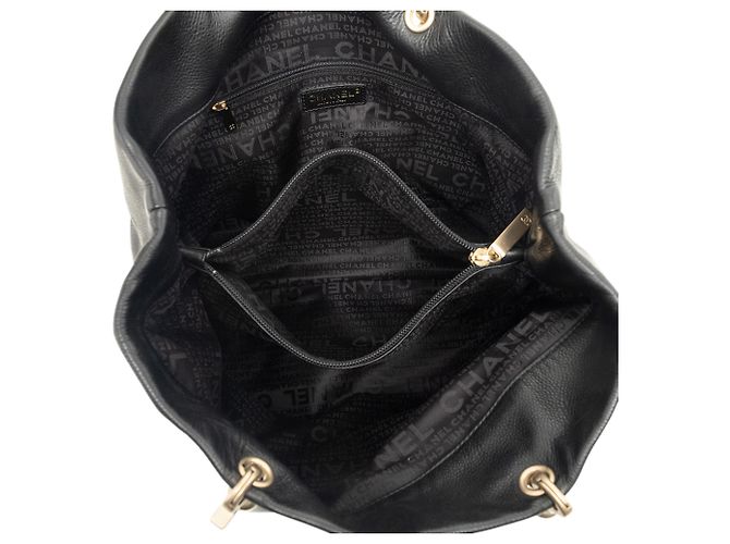 Chanel Black CC Caviar Tote Schwarz - Ansicht 4