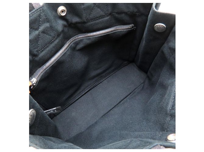 Hermès Black Canvas Fourre Tout PM Nero - vista 4