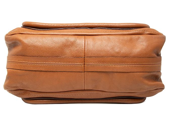 Borsa Satchel Paraty Chloé in pelle marrone Medium - vista 3