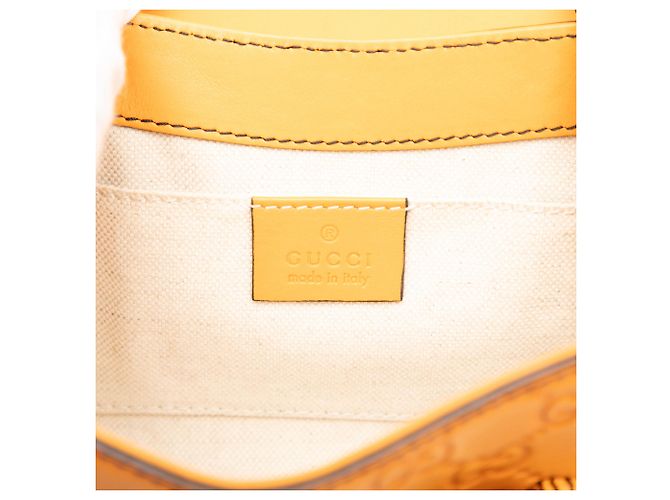 Gucci Mini Guccissima Emily Crossbody Arancione - vista 5