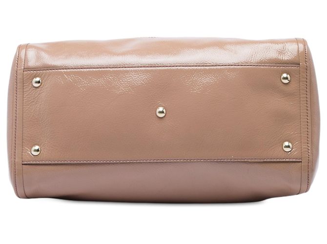 Gucci Soho Cellarius Tote Medium Lackleder Braun Fleisch - Ansicht 3