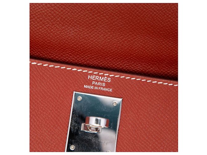 Hermès Red Epsom Kelly II Sellier 28 Rosso - vista 5