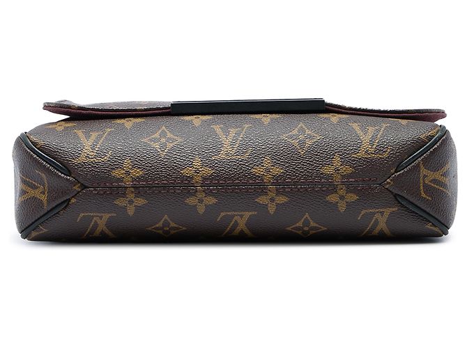 Louis Vuitton Brown Monogram Macassar District PM Marrone - vista 3