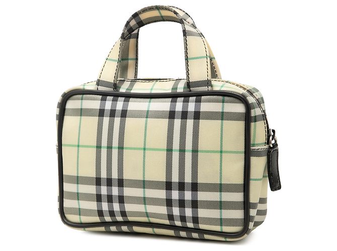 Burberry Yellow House Check Canvas Handtasche Gelb - Ansicht 2
