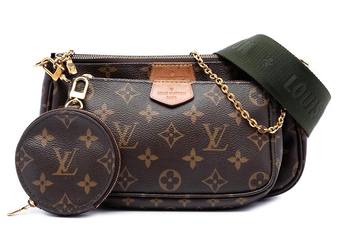 Louis Vuitton Brown Monogram Multi Pochette Accessoires Marrone - vista 7