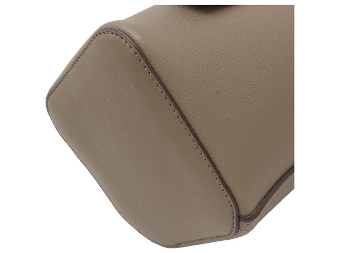 Mini borsa a secchiello Pebble in pelle marrone LOEWE Taupe - vista 5