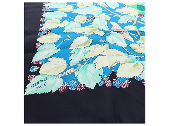 Hermès Black L Arbre de Soie Seidentuch 90 - Ansicht 5