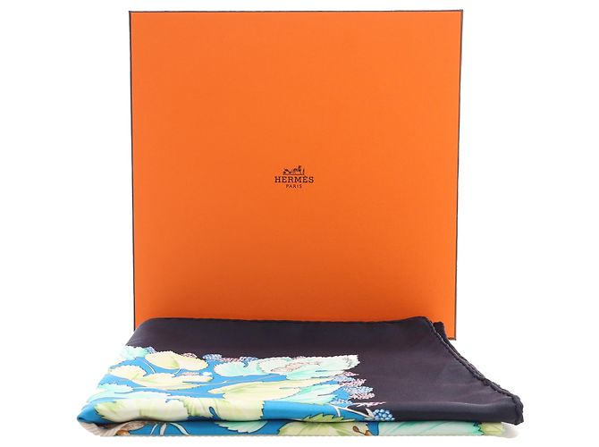 Hermès Black L Arbre de Soie Seidentuch 90 - Ansicht 9