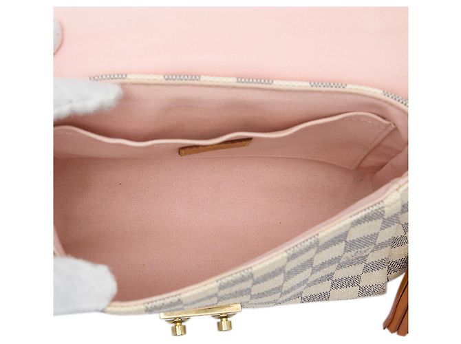 Louis Vuitton White Damier Azur Croisette Bianco - vista 4
