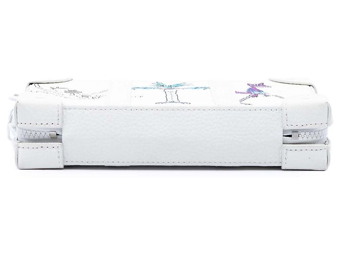Louis Vuitton White Monogram Taurillon LV Friends Soft Trunk Bianco - vista 3