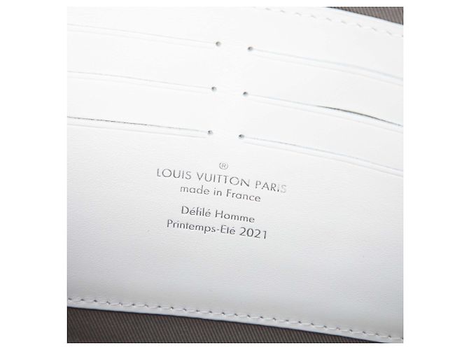 Louis Vuitton White Monogram Taurillon LV Friends Soft Trunk Bianco - vista 5