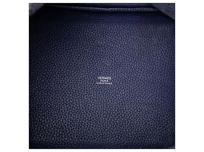 Hermès Blue Clemence Picotin Lock 22 - vista 4