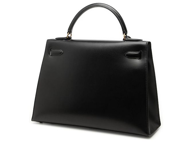 Hermès Black Box Calf Kelly Sellier 32 Nero - vista 2