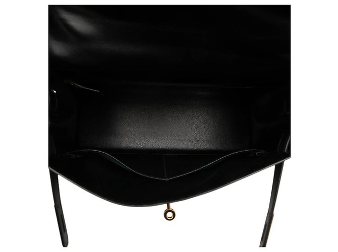 Hermès Black Box Calf Kelly Sellier 32 Nero - vista 4