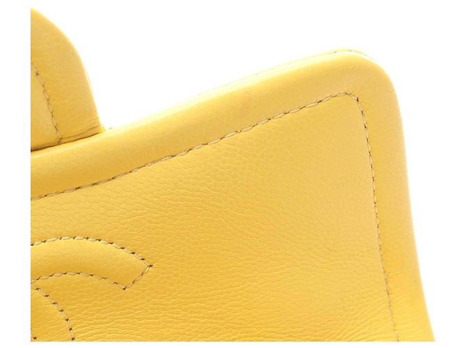 Chanel Yellow Mini Quilted Caviar Sweet Flap Giallo - vista 14