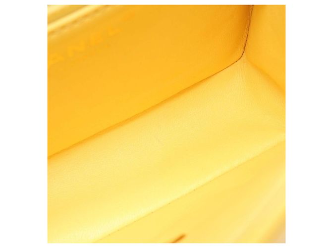 Chanel Yellow Mini Quilted Caviar Sweet Flap Giallo - vista 7
