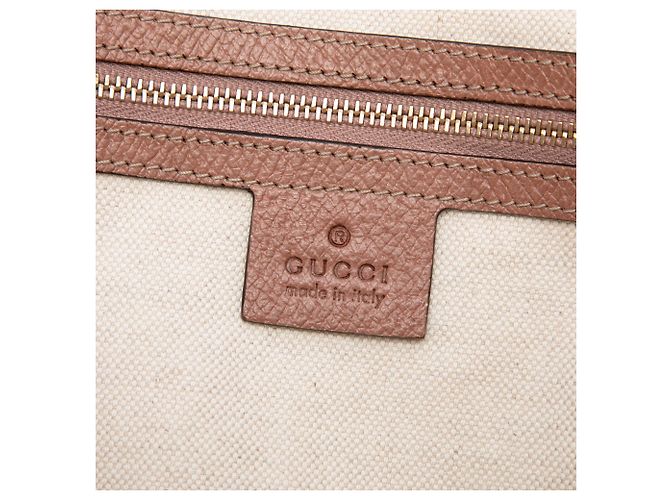 Bolsa Bree Gucci em tela GG bege e couro - vista 5