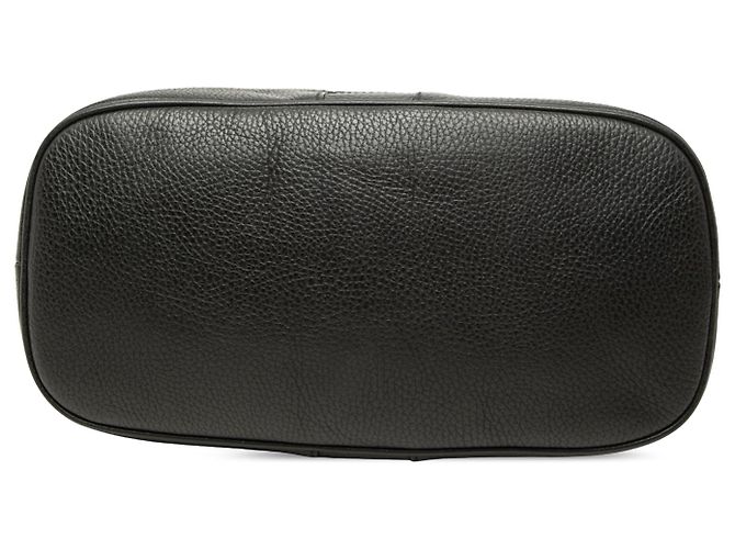 Bolsa Satchel Dome Gucci em couro de bezerro preto tamanho Medium com faixa Web - vista 3