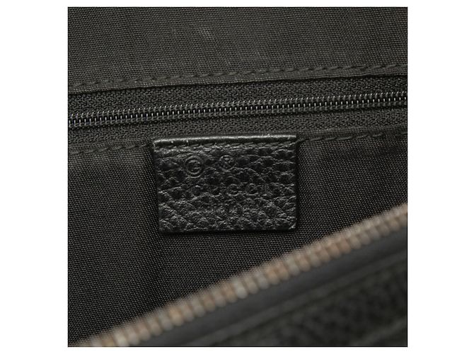 Bolsa Satchel Dome Gucci em couro de bezerro preto tamanho Medium com faixa Web - vista 5