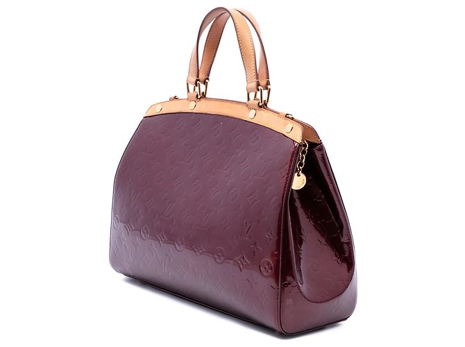 Louis Vuitton Red Monogram Vernis Brea GM Rosso Bordò - vista 2