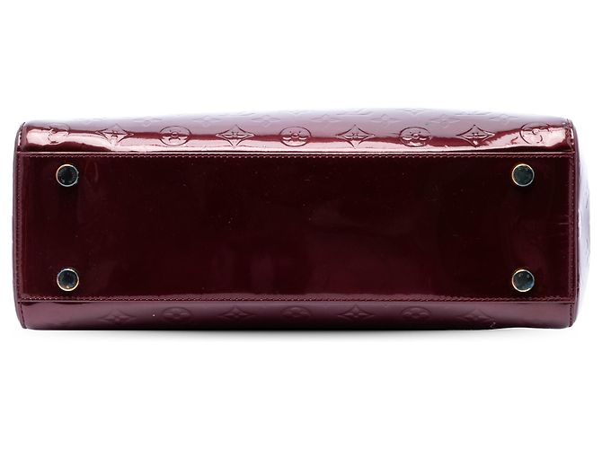 Louis Vuitton Red Monogram Vernis Brea GM Rosso Bordò - vista 3