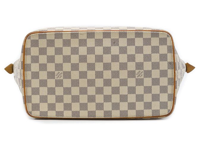 Louis Vuitton White Damier Azur Saleya MM Bianco - vista 3