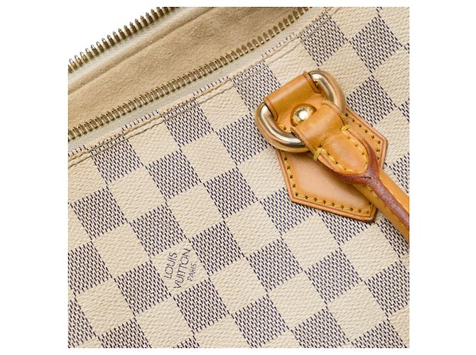 Louis Vuitton White Damier Azur Saleya MM Bianco - vista 5