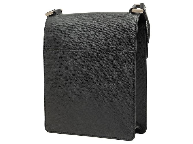 Louis Vuitton Black Taiga Pochette Kurgan Nero - vista 2
