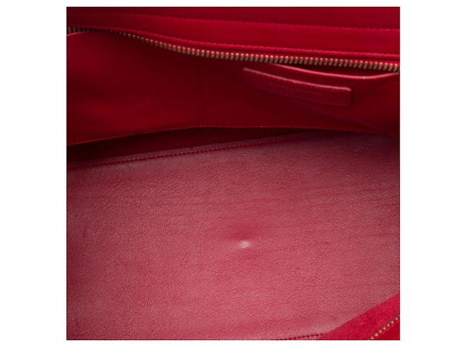 Saint Laurent Red Small Leather Monogram Downtown Cabas Satchel Rot - Ansicht 4