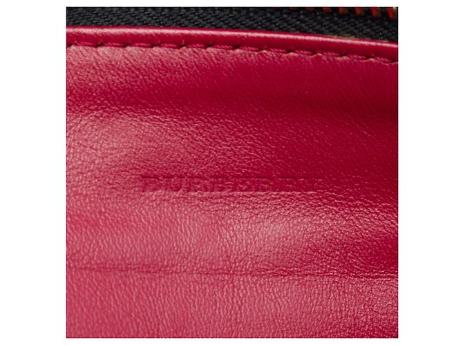 Burberry Beige Haymarket Check Canvas Peyton Crossbody - vista 5