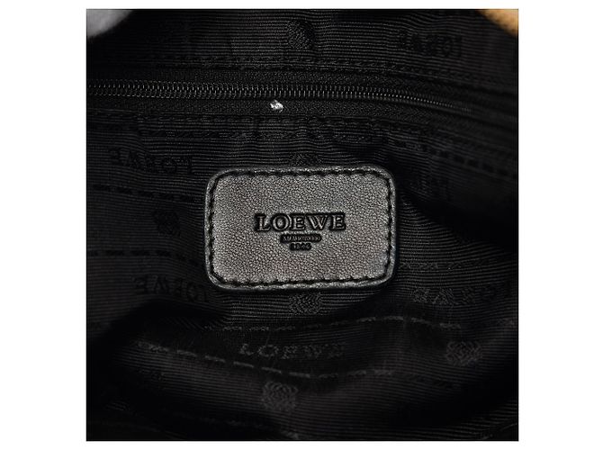 LOEWE Amazona 35 in pelle metallizzata oro D'oro - vista 5