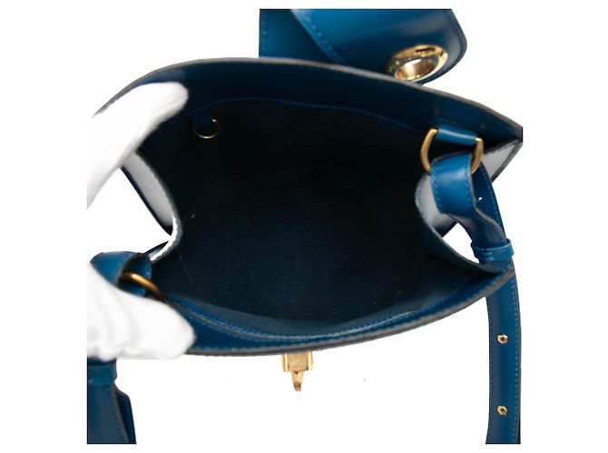 Louis Vuitton Blue Epi Cluny Azul - vista 4