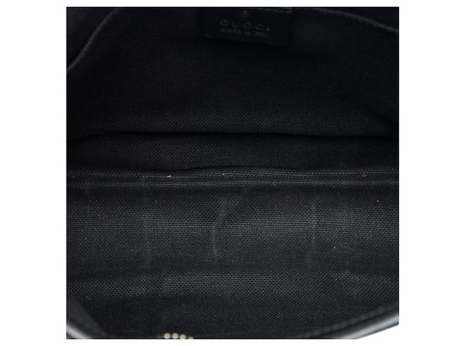 Clutch Gucci Black GG Supreme Web Nero - vista 4