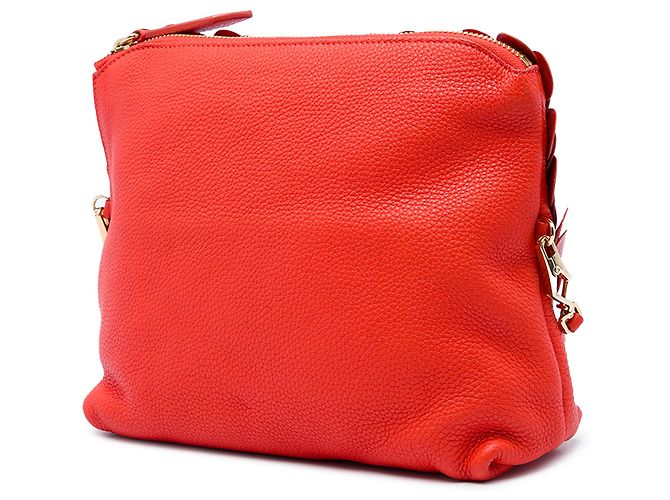 Burberry Clutch The Petal in pelle rossa con tracolla Rosso - vista 2