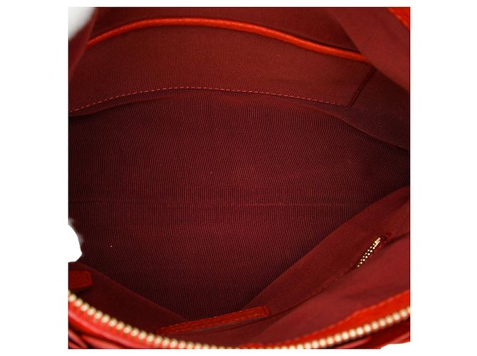 Burberry Clutch The Petal in pelle rossa con tracolla Rosso - vista 4
