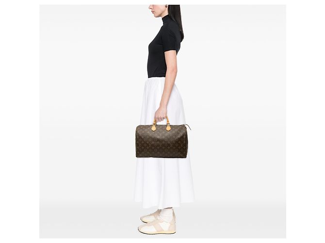 Louis Vuitton Brown Monogram Speedy 40 Marrone - vista 6