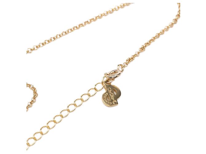 Collana Dior Gold con pendente logo CD placcato oro D'oro - vista 5
