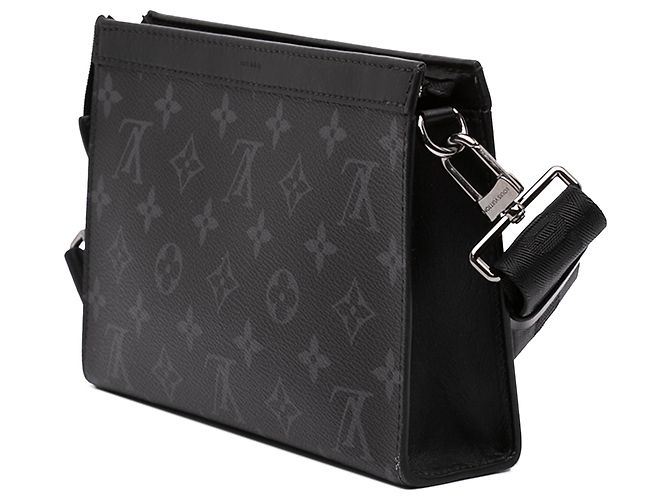 Louis Vuitton Portafoglio Gaston Monogram Eclipse Nero - vista 2