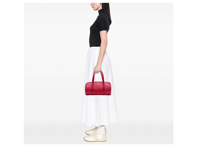 Louis Vuitton Red Epi Soufflot Rosso - vista 6