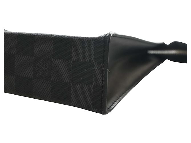 Louis Vuitton Blue Christopher Nemeth Damier Graphite Pochette Voyage Rope MM - vista 6
