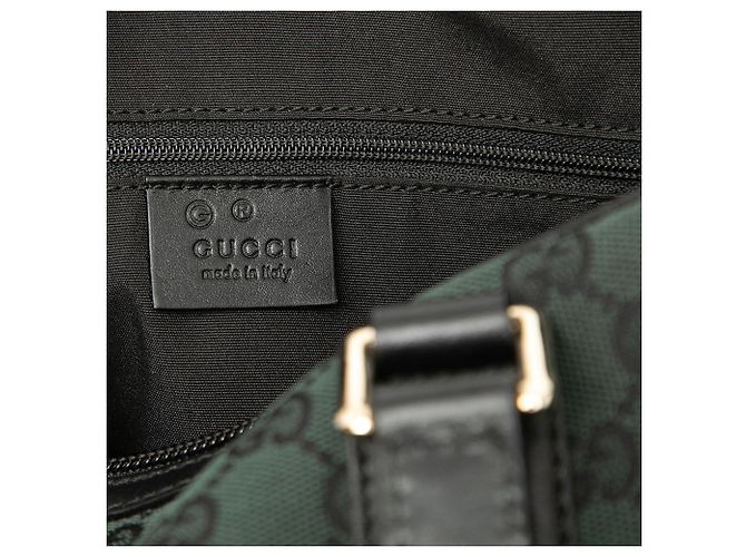 Gucci Green GG Canvas Charmy Boston Bag - view 5