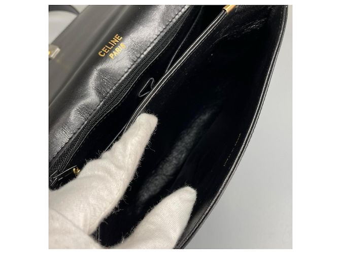 Céline Borsa a tracolla Celine in pelle nera Nero - vista 13