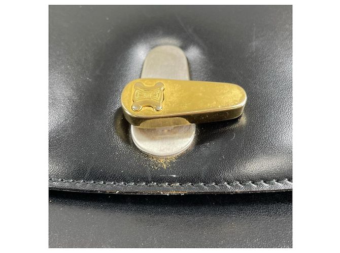 Céline Borsa a tracolla Celine in pelle nera Nero - vista 19