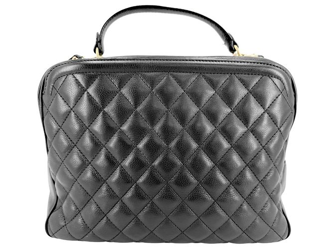 Borsa Vanity Matelassé da donna Chanel Nero - vista 2