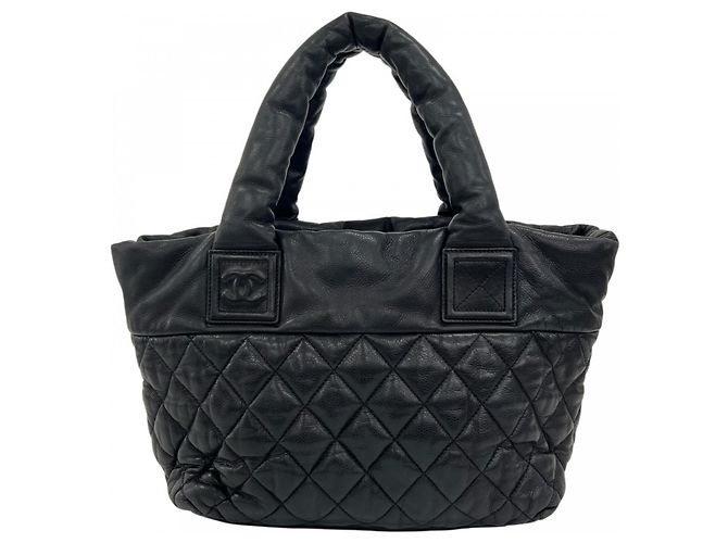 Borsa Chanel Coco Cocoon in pelle nera Nero - vista 2