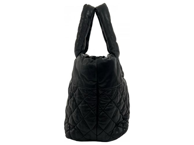 Borsa Chanel Coco Cocoon in pelle nera Nero - vista 3