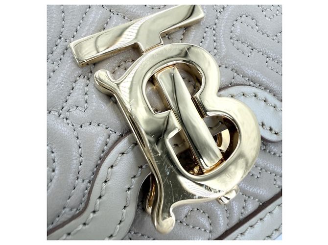 Borsa a tracolla Burberry da donna Beige - vista 8