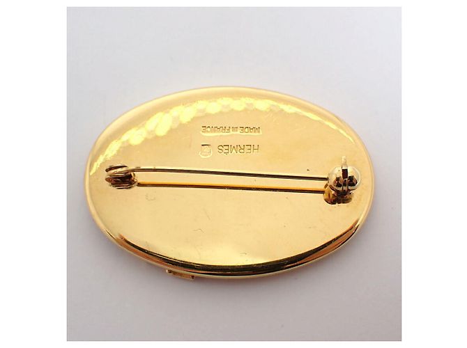 Spilla Hermès oro D'oro - vista 4