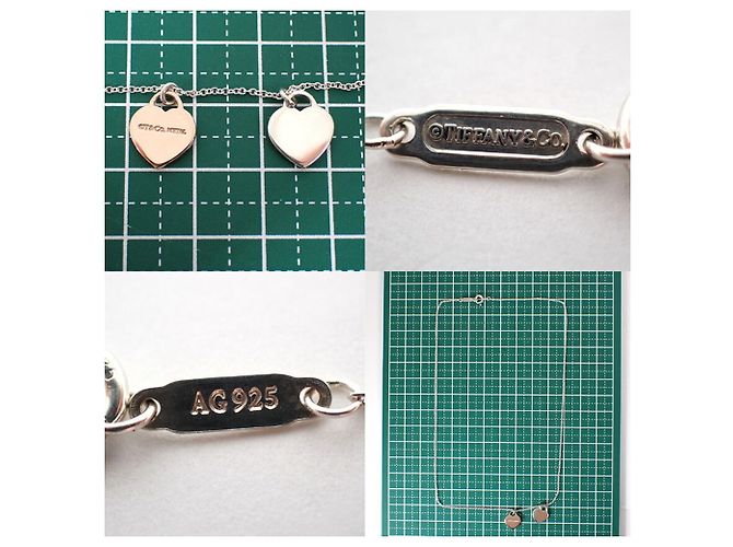 Collana con pendente a doppio cuore Tiffany & Co. in argento 925 - vista 9