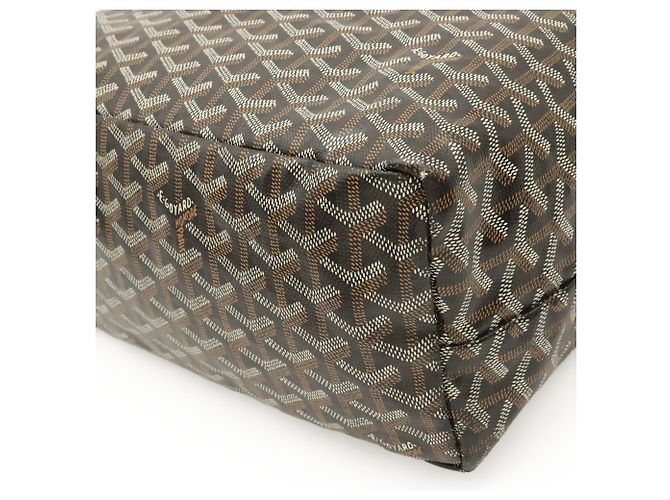 Borsa Tote/Borsa a Tracolla Goyard Saint Louis PM Marrone Nero Bianco - vista 2